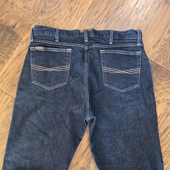 ariat M1 jeans men Size 36x34 Vintage Straight Leg Dark Wash - Picture 5 of 7